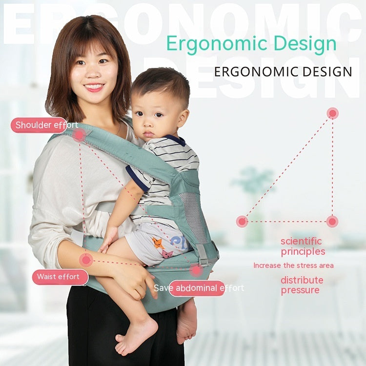 Bebamour Baby Carrier Newborn to Toddler Baby Carrier Hipseat 0-36Months with Head Hood, 3 PCS Teething Pads, Waist Extender