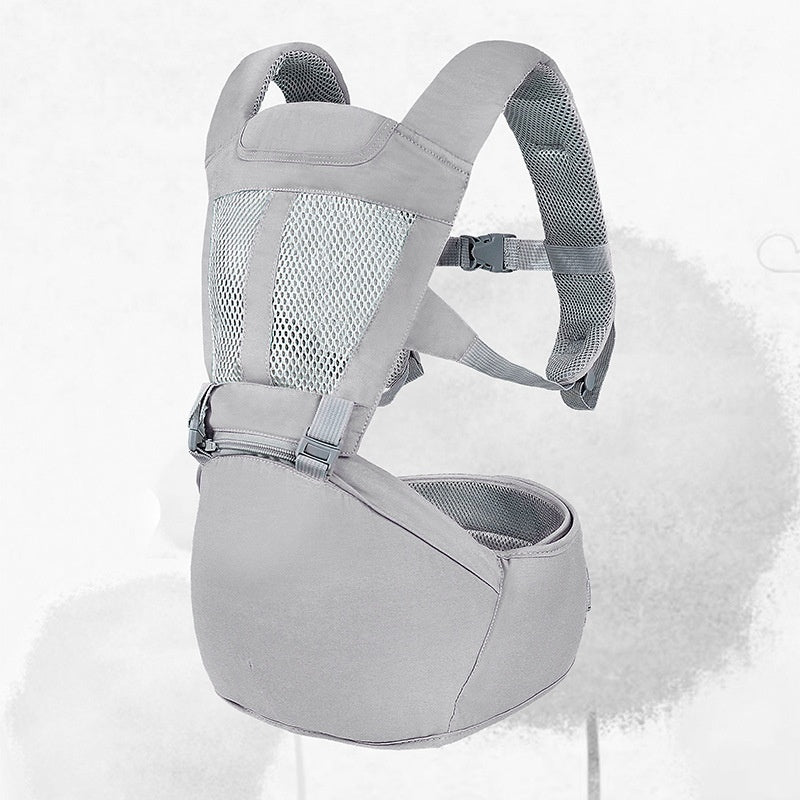 Bebamour Baby Carrier Newborn to Toddler Baby Carrier Hipseat 0-36Months with Head Hood, 3 PCS Teething Pads, Waist Extender