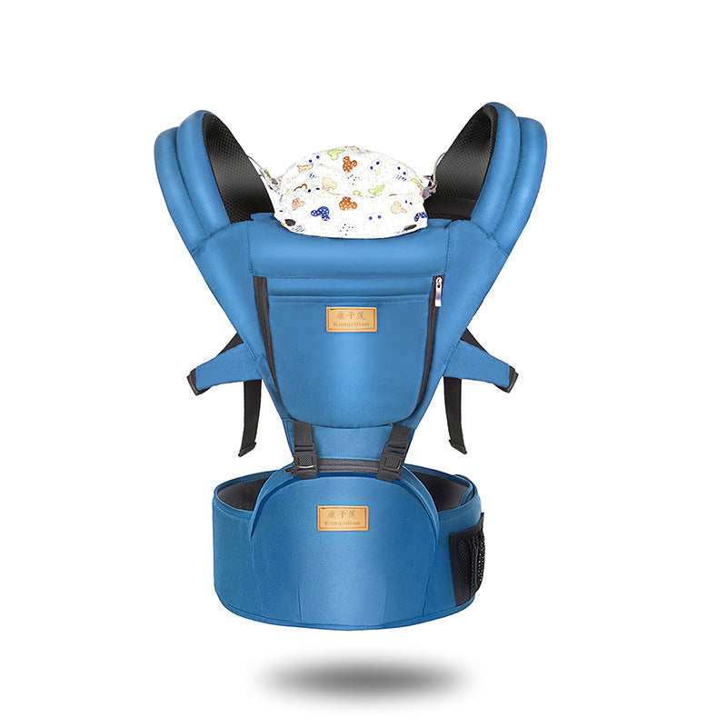 Bebamour Baby Carrier Newborn to Toddler Baby Carrier Hipseat 0-36Months with Head Hood, 3 PCS Teething Pads, Waist Extender