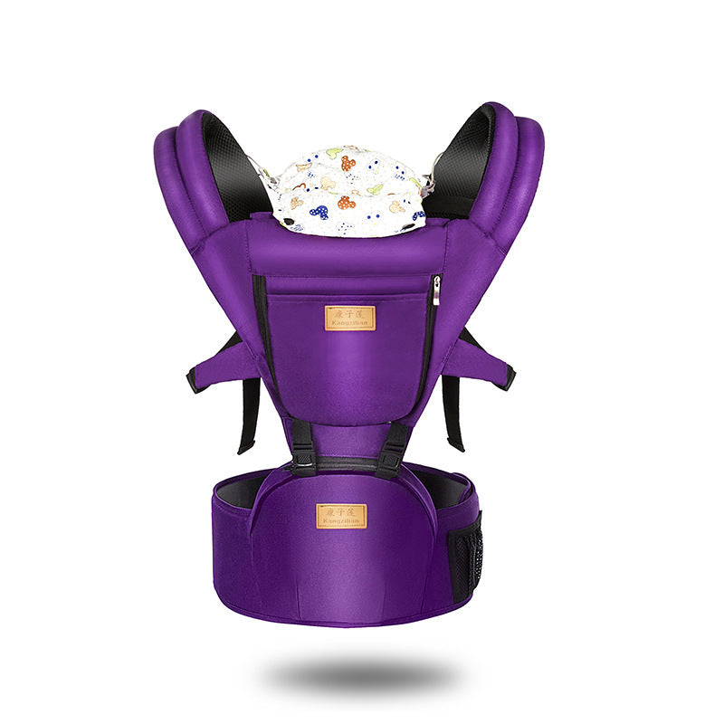 Bebamour Baby Carrier Newborn to Toddler Baby Carrier Hipseat 0-36Months with Head Hood, 3 PCS Teething Pads, Waist Extender