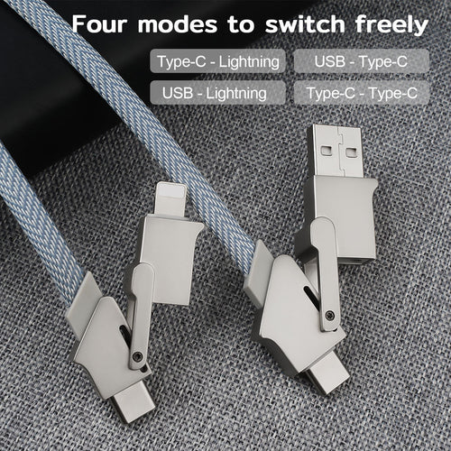 120W Fast Charge Data Cable Six-in-one For 15 PD27W Fast Charge Data Cable
